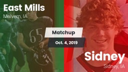 Matchup: East Mills vs. Sidney  2019