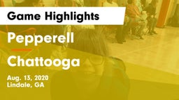 Pepperell  vs Chattooga  Game Highlights - Aug. 13, 2020