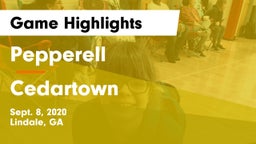 Pepperell  vs Cedartown  Game Highlights - Sept. 8, 2020