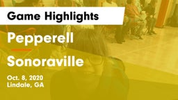 Pepperell  vs Sonoraville Game Highlights - Oct. 8, 2020