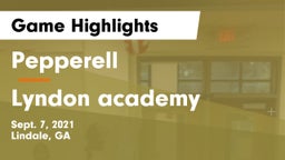 Pepperell  vs Lyndon academy  Game Highlights - Sept. 7, 2021