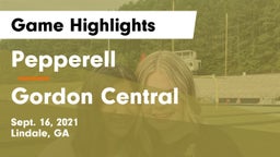 Pepperell  vs Gordon Central   Game Highlights - Sept. 16, 2021