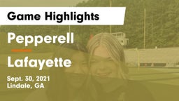 Pepperell  vs Lafayette  Game Highlights - Sept. 30, 2021