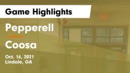 Pepperell  vs Coosa  Game Highlights - Oct. 16, 2021