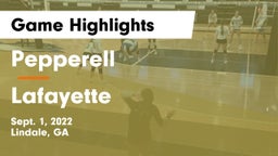 Pepperell  vs Lafayette  Game Highlights - Sept. 1, 2022