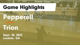 Pepperell  vs Trion Game Highlights - Sept. 20, 2022