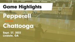 Pepperell  vs Chattooga  Game Highlights - Sept. 27, 2022