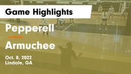 Pepperell  vs Armuchee  Game Highlights - Oct. 8, 2022