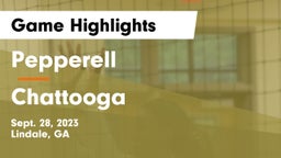 Pepperell  vs Chattooga  Game Highlights - Sept. 28, 2023