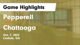 Pepperell  vs Chattooga  Game Highlights - Oct. 7, 2023