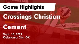 Crossings Christian  vs Cement  Game Highlights - Sept. 10, 2022