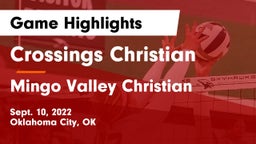 Crossings Christian  vs Mingo Valley Christian Game Highlights - Sept. 10, 2022