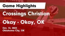 Crossings Christian  vs Okay  - Okay, OK  Game Highlights - Oct. 13, 2022