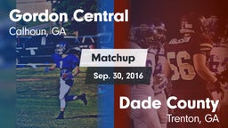 Matchup: Gordon Central vs. Dade County  2016