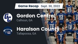 Recap: Gordon Central   vs. Haralson County  2022