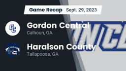 Recap: Gordon Central   vs. Haralson County  2023