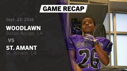 Recap: Woodlawn  vs. St. Amant  2016