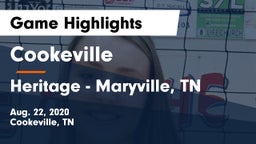 Cookeville  vs Heritage - Maryville, TN Game Highlights - Aug. 22, 2020