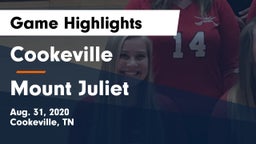 Cookeville  vs Mount Juliet  Game Highlights - Aug. 31, 2020