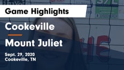 Cookeville  vs Mount Juliet  Game Highlights - Sept. 29, 2020