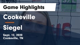 Cookeville  vs Siegel  Game Highlights - Sept. 12, 2020