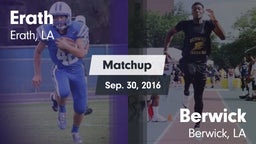 Matchup: Erath vs. Berwick  2016