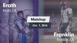 Matchup: Erath vs. Franklin  2016