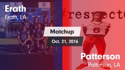 Matchup: Erath vs. Patterson  2016