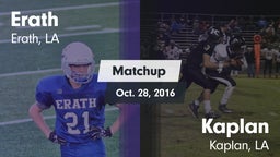 Matchup: Erath vs. Kaplan  2016