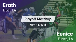 Matchup: Erath vs. Eunice  2016