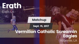 Matchup: Erath vs. Vermilion Catholic Screamin Eagles 2017