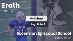 Matchup: Erath vs. Ascension Episcopal School 2018