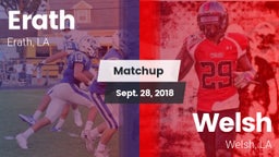 Matchup: Erath vs. Welsh  2018