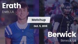 Matchup: Erath vs. Berwick  2018