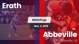 Matchup: Erath vs. Abbeville  2018