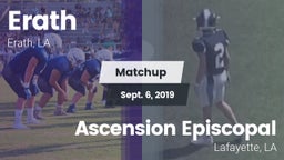 Matchup: Erath vs. Ascension Episcopal  2019