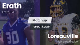 Matchup: Erath vs. Loreauville  2019