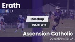 Matchup: Erath vs. Ascension Catholic  2019