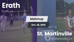 Matchup: Erath vs. St. Martinville  2019