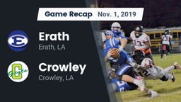 Recap: Erath  vs. Crowley  2019
