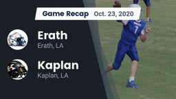 Recap: Erath  vs. Kaplan  2020