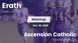 Matchup: Erath vs. Ascension Catholic  2020
