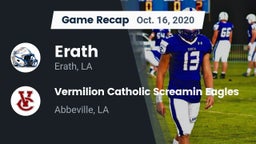 Recap: Erath  vs. Vermilion Catholic Screamin Eagles 2020