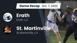 Recap: Erath  vs. St. Martinville  2022