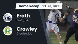 Recap: Erath  vs. Crowley  2022