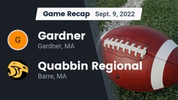 Recap: Gardner  vs. Quabbin Regional  2022