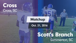 Matchup: Cross vs. Scott's Branch  2016