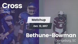 Matchup: Cross vs. Bethune-Bowman  2017