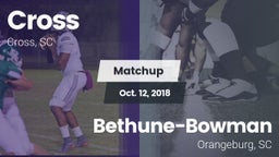 Matchup: Cross vs. Bethune-Bowman  2018