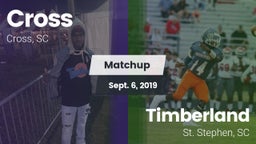 Matchup: Cross vs. Timberland  2019